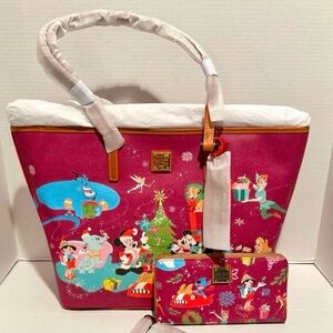 Dooney & Bourke NWT Disney Christmas Classics Tote & Wristlet Wallet